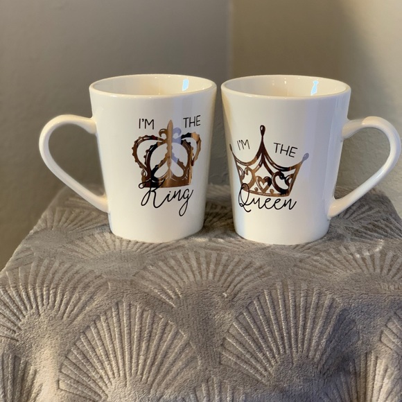 King and Queen jumbo coffee mugs - Picture 1 of 9
